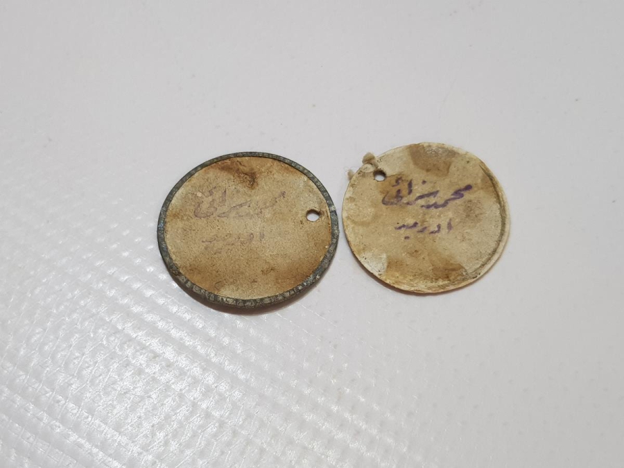 OSMANLICA YAZILI ÇOK NADİR MUKAVVA ZEYTİN JETONLARI