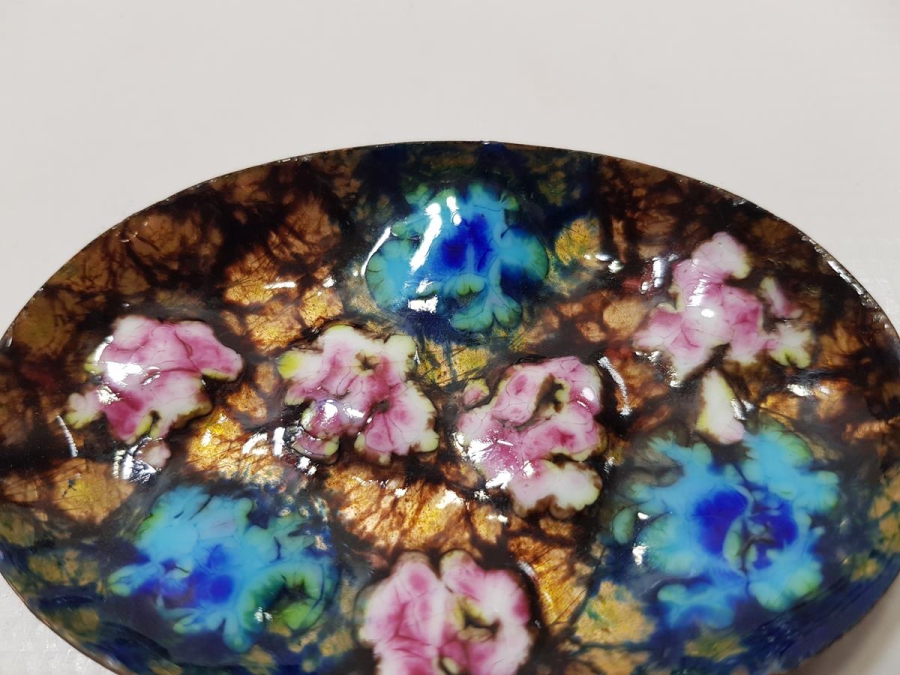 ANTİKA LİMOGES MARKA MİNELİ İKRAMLIK