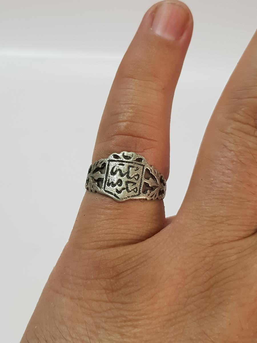 OSMANLI DÖNEMİ MEKKEİ MÜKERREME YAZILI GÜMÜŞ YÜZÜK