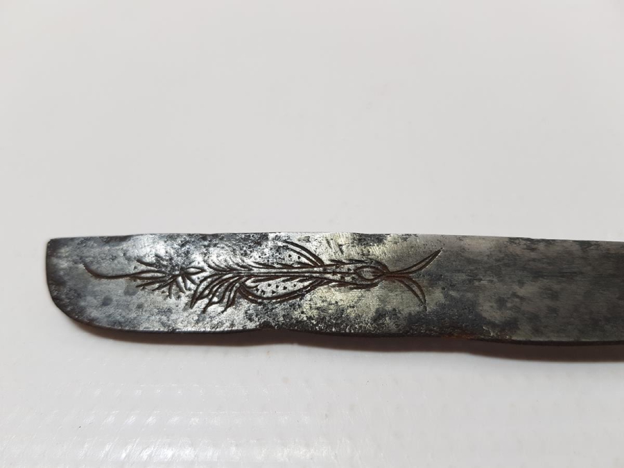 OSMANLI DÖNEMİ 1320 TARİHLİ VE GÜMÜŞ SAPLI ÇOK NADİR BABAKALE BIÇAĞI