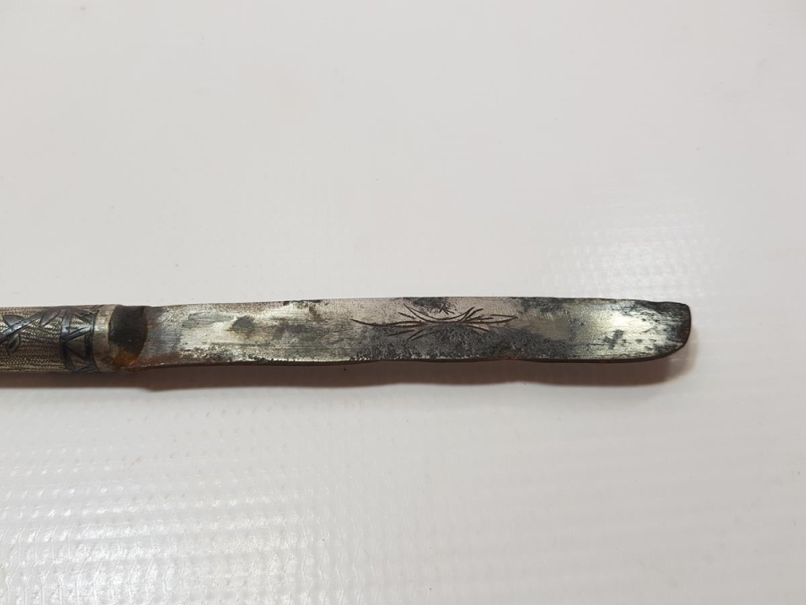 OSMANLI DÖNEMİ 1320 TARİHLİ VE GÜMÜŞ SAPLI ÇOK NADİR BABAKALE BIÇAĞI