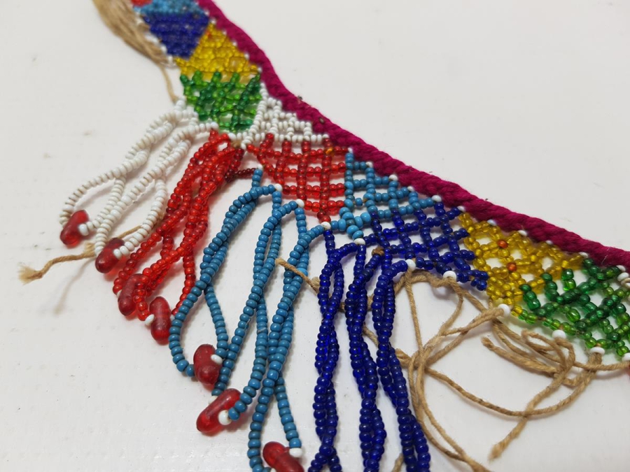 OSMANLI DÖNEMİ BONCUK İŞLEME YÖRÜK TÜRKMEN ALINLIĞI