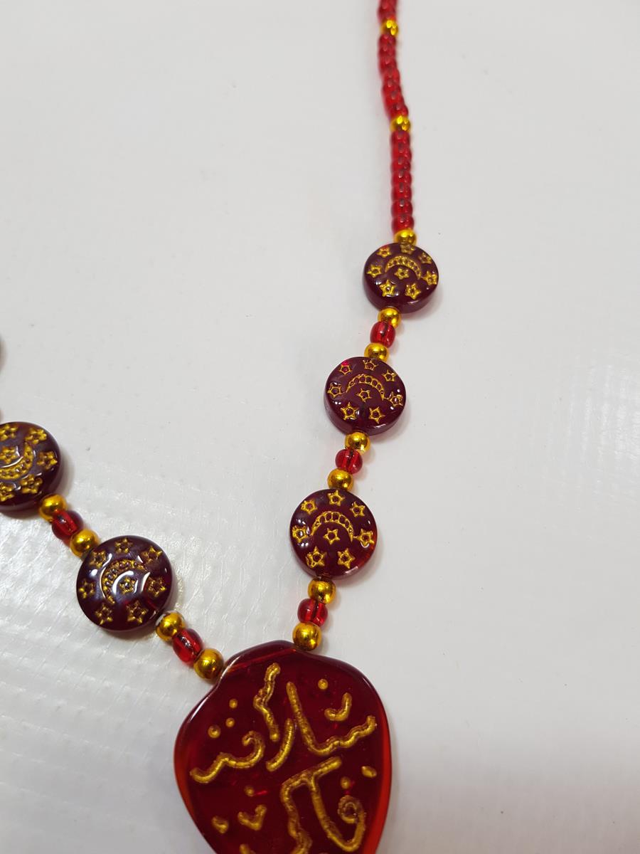 HAC YADİGARI CAM KOLYE GERDANLIK