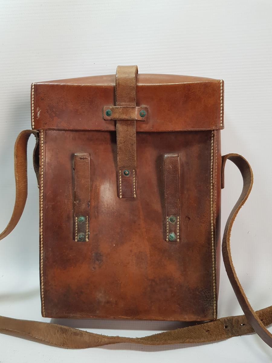 1. DÜNYA SAVAŞI DÖNEMİ DERİ HARİTACI SUBAY ÇANTASI