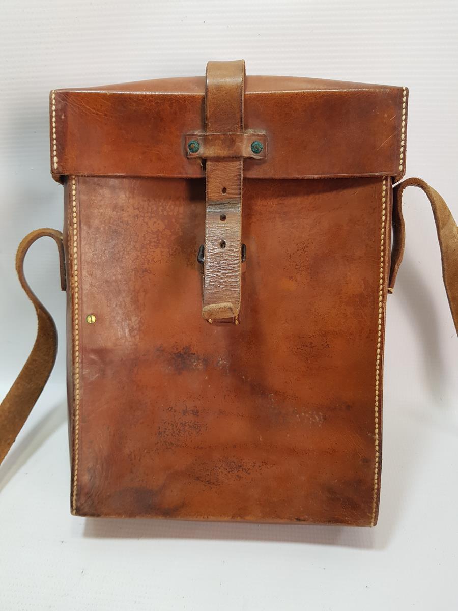 1. DÜNYA SAVAŞI DÖNEMİ DERİ HARİTACI SUBAY ÇANTASI