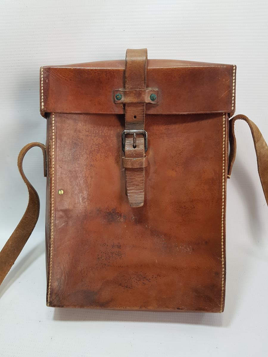 1. DÜNYA SAVAŞI DÖNEMİ DERİ HARİTACI SUBAY ÇANTASI