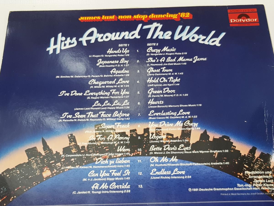 JAMES LAST HİT AROUND THE WORLD LONG PLAY PLAK