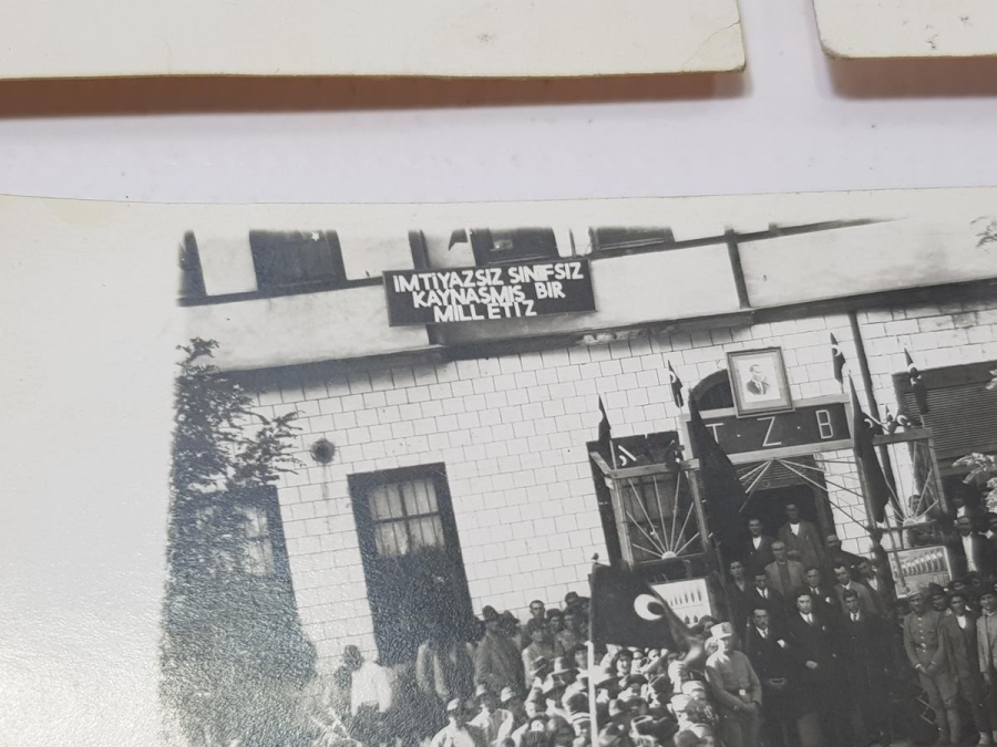 CUMHURİYET İLK DÖNEM TZB KONULU 3 ADET FOTOĞRAF