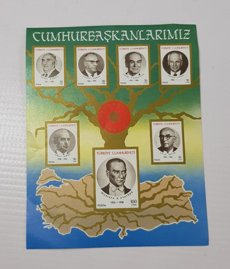 CUMHURBAŞKANLARIMIZ BLOK PUL