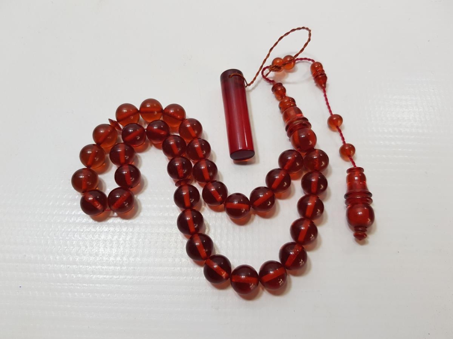 USTA İŞİ ATEŞ KEHRİBAR TESPİH