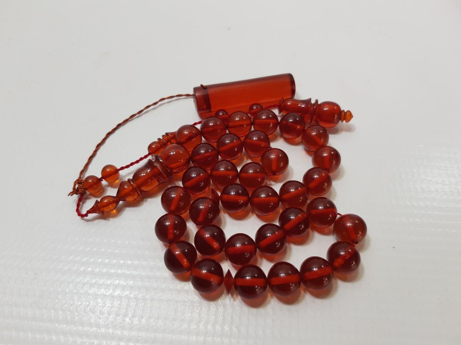 USTA İŞİ ATEŞ KEHRİBAR TESPİH