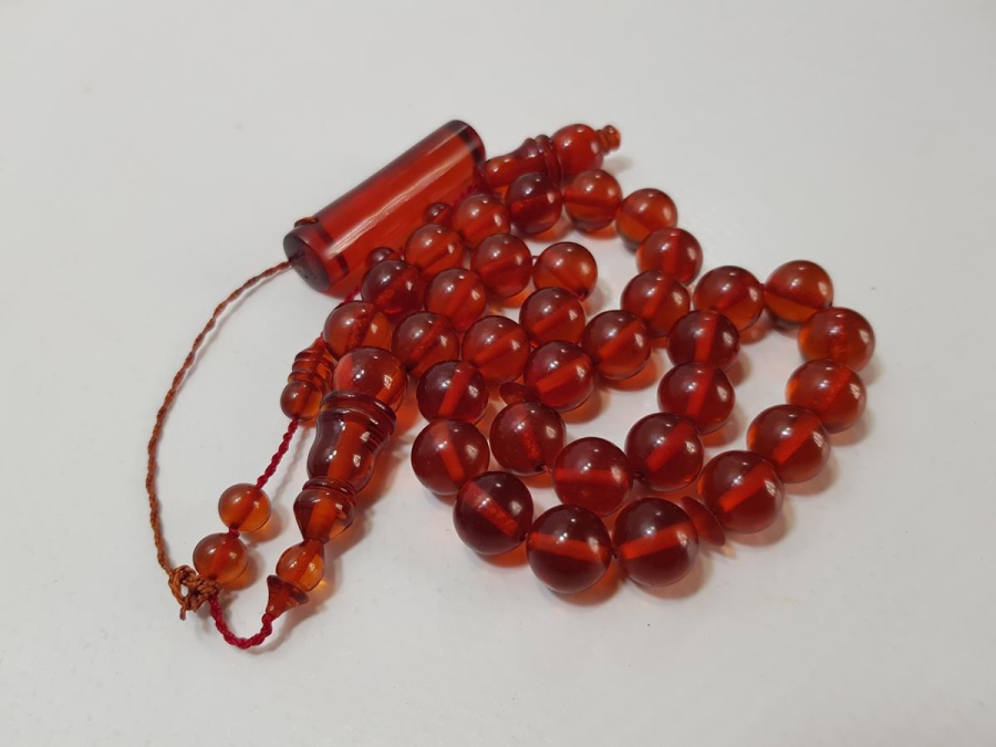 USTA İŞİ ATEŞ KEHRİBAR TESPİH