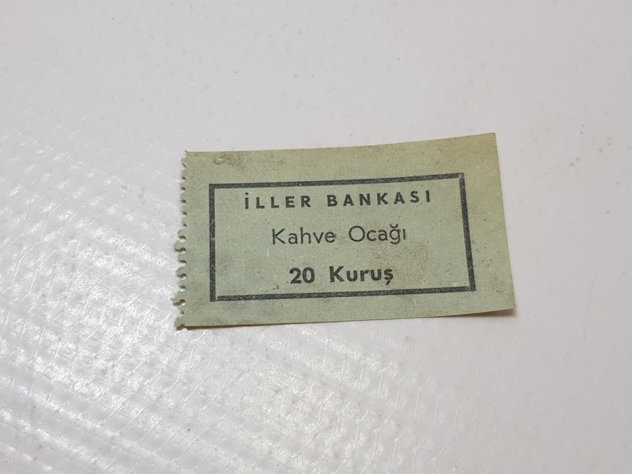 İLLER BANKASI ÇAY FİŞİ