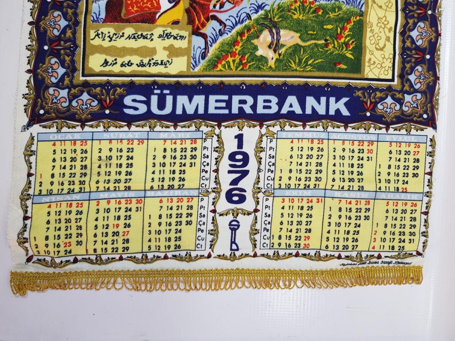 1976 SÜMERBANK BEZ TAKVİM