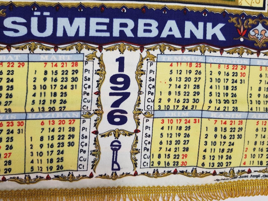 1976 SÜMERBANK BEZ TAKVİM