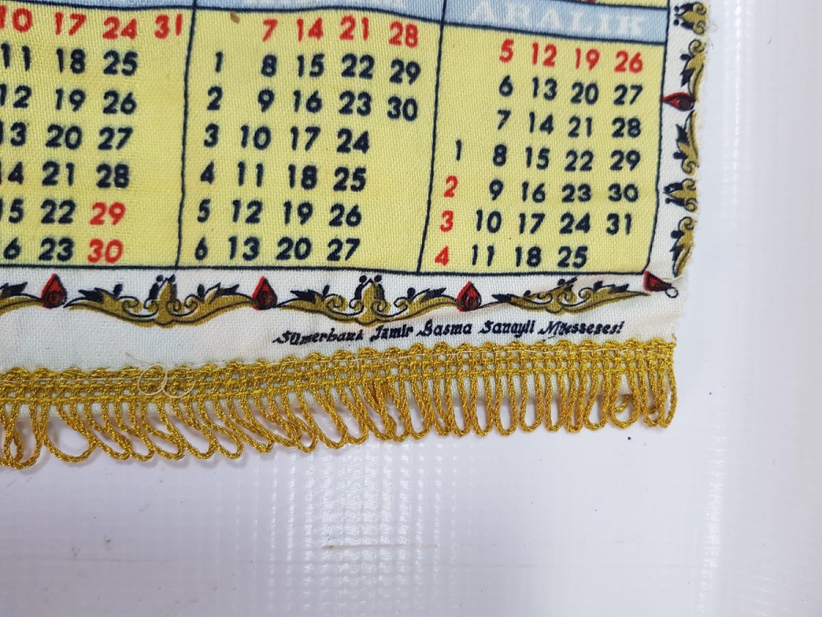 1976 SÜMERBANK BEZ TAKVİM