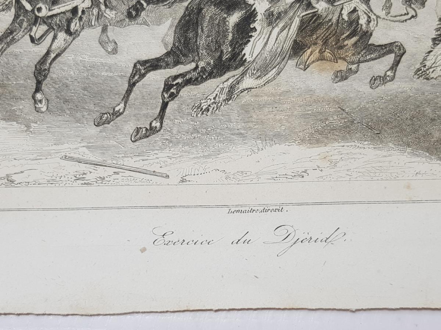 OSMANLI DÖNEMİ GRAVÜR: CİRİT OYNAYANLAR