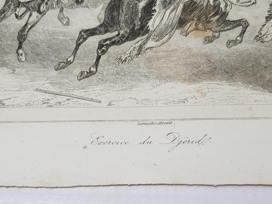 OSMANLI DÖNEMİ GRAVÜR: CİRİT OYNAYANLAR