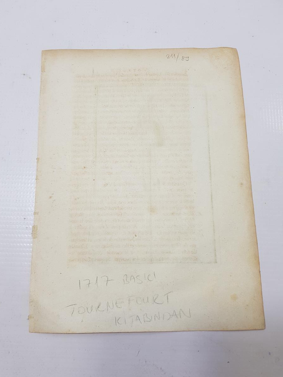 OSMANLI DÖNEMİ GRAVÜR: TEKKE İŞİ TUĞ