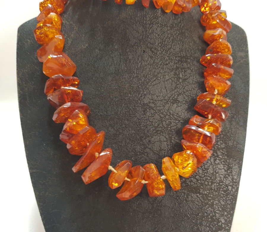 ANTİKA DAMLA KEHRİBAR GERDANLIK