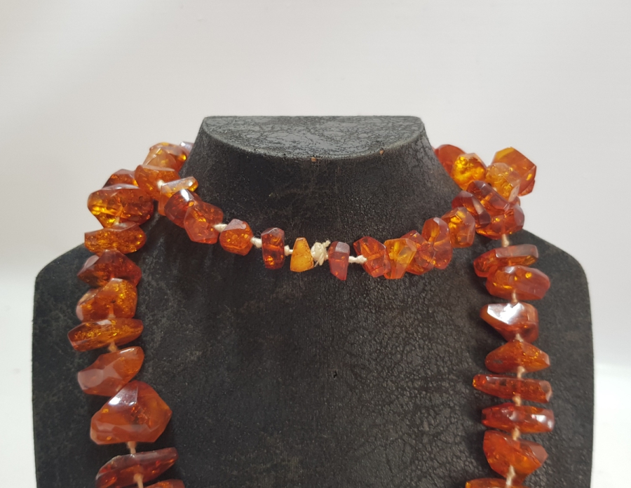 ANTİKA DAMLA KEHRİBAR GERDANLIK