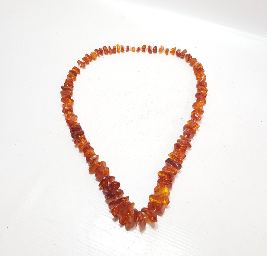 ANTİKA DAMLA KEHRİBAR GERDANLIK