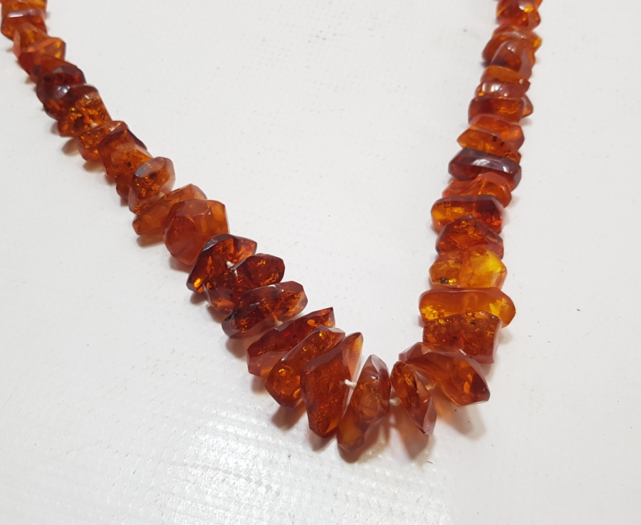 ANTİKA DAMLA KEHRİBAR GERDANLIK