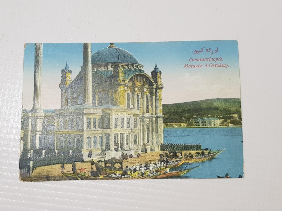 OSMANLI KARTPOSTAL: SULTAN MEHMED REŞAD ORTAKÖY CAMİİ'NDE