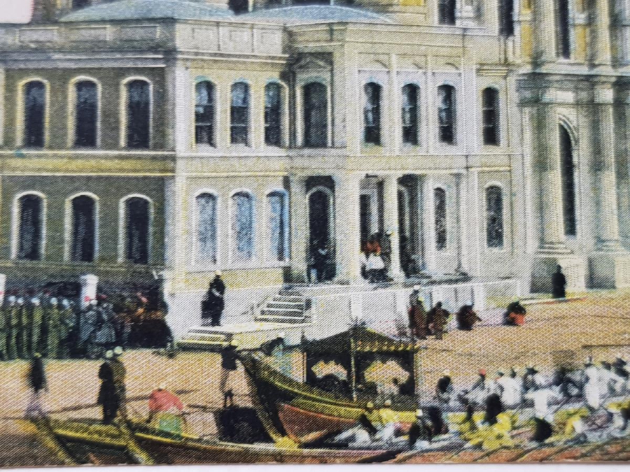 OSMANLI KARTPOSTAL: SULTAN MEHMED REŞAD ORTAKÖY CAMİİ'NDE