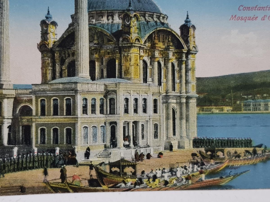 OSMANLI KARTPOSTAL: SULTAN MEHMED REŞAD ORTAKÖY CAMİİ'NDE