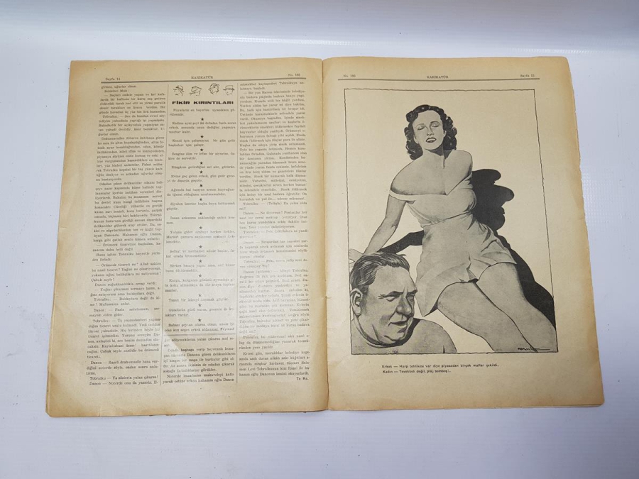 2. DÜNYA SAVAŞI DÖNEMİ 1939 HİTLER KAPAKLI KARİKATÜR DERGİSİ