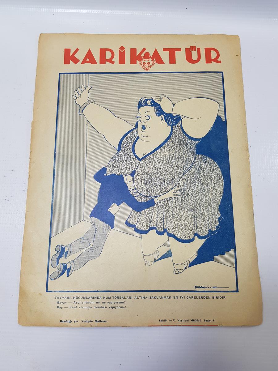 2. DÜNYA SAVAŞI DÖNEMİ 1939 HİTLER KAPAKLI KARİKATÜR DERGİSİ