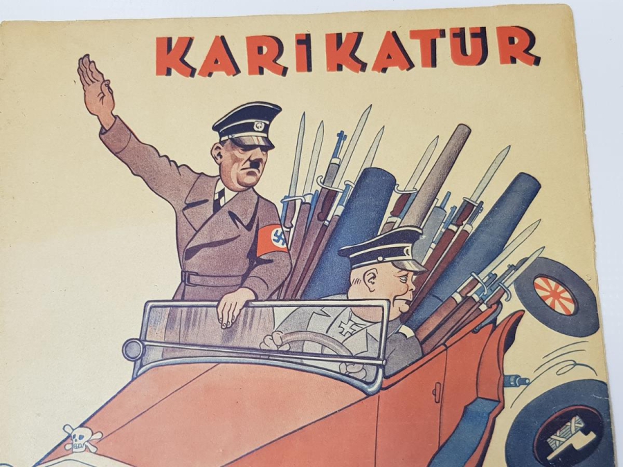 2. DÜNYA SAVAŞI DÖNEMİ 1939 HİTLER KAPAKLI KARİKATÜR DERGİSİ