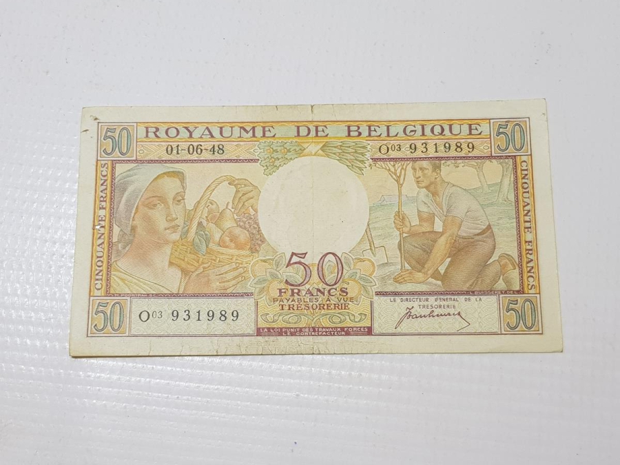 1948 BELÇİKA 50 FRANK