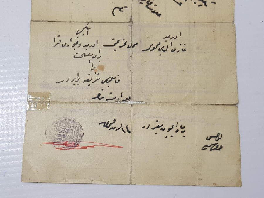 BALIKESİR EDREMİT - OSMANLICA SEYAHAT VESİKASI