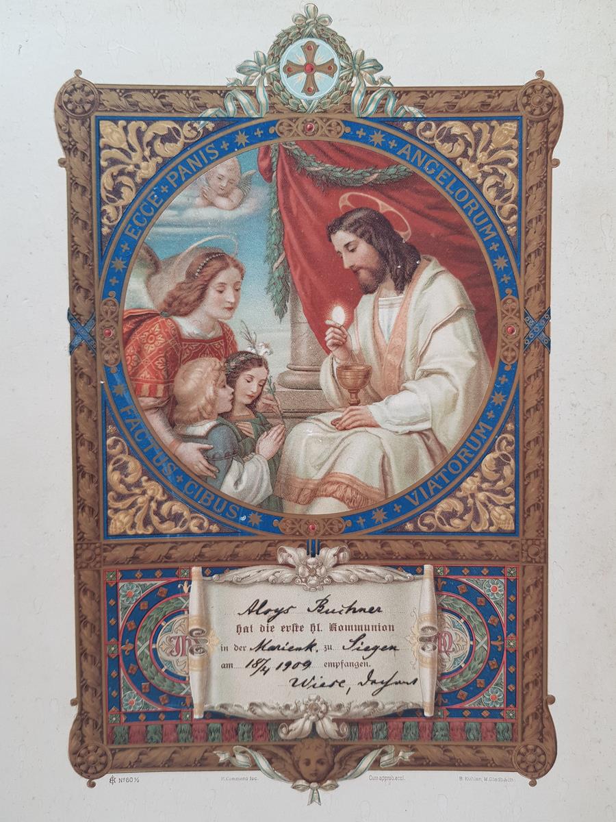 1909 TARİHLİ HZ İSA GÖRSELLİ HRİSTİYAN DUVAR PANOSU