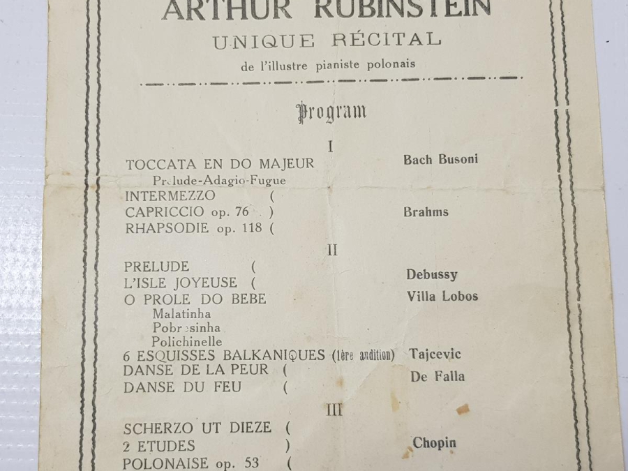 CUMHURİYET İLK DÖNEM KONSER DAVETİYESİ