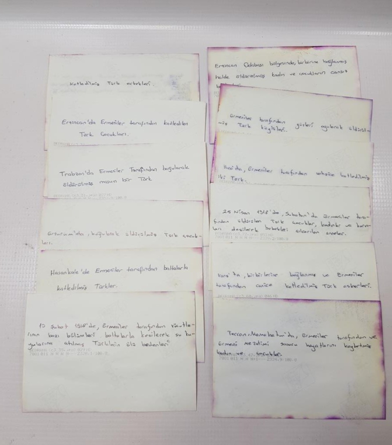 ERMENİLERİN TÜRKLERİ KATLİAMIYLA İLGİLİ FOTOĞRAF LOTU