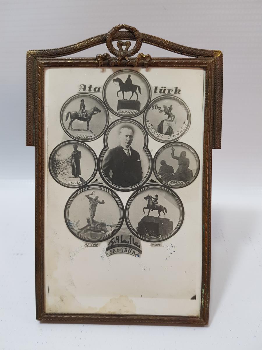 ORİJİNAL ÇERÇEVESİNDE ATATÜRK KARTPOSTALI