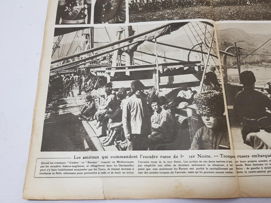 1. DÜNYA SAVAŞI 1916 TARİHLİ RİZE VE TRABZON HABERLİ LE MİROİR DERGİSİ