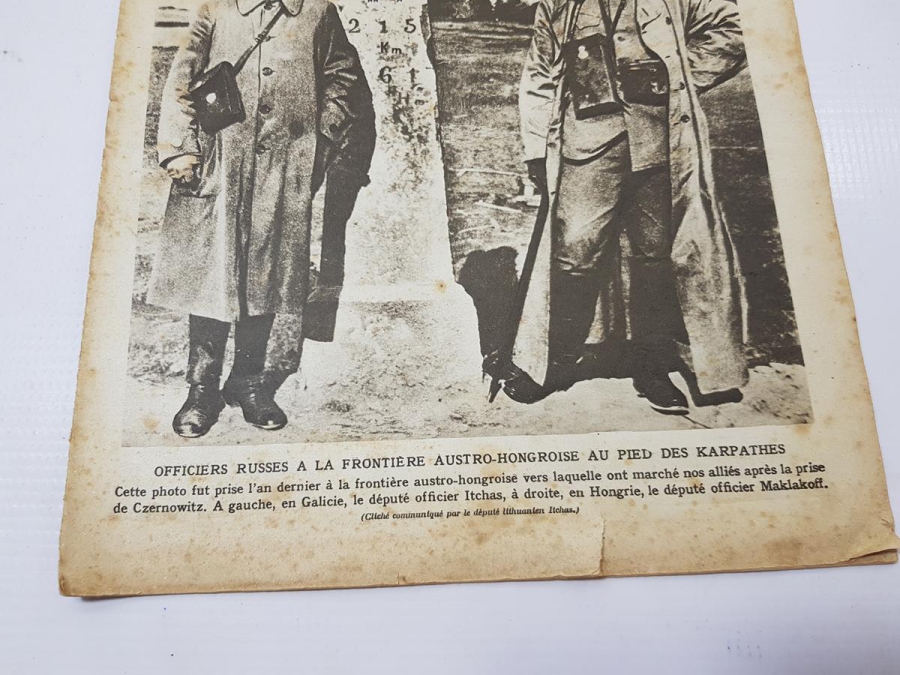 1. DÜNYA SAVAŞI 1916 TARİHLİ RİZE VE TRABZON HABERLİ LE MİROİR DERGİSİ