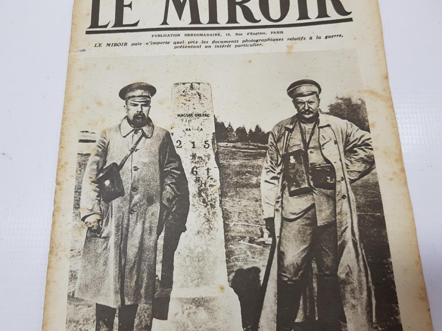 1. DÜNYA SAVAŞI 1916 TARİHLİ RİZE VE TRABZON HABERLİ LE MİROİR DERGİSİ