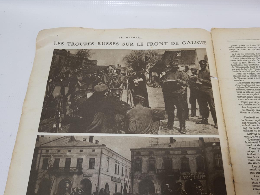 1. DÜNYA SAVAŞI 1916 TARİHLİ RİZE VE TRABZON HABERLİ LE MİROİR DERGİSİ