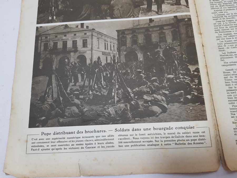 1. DÜNYA SAVAŞI 1916 TARİHLİ RİZE VE TRABZON HABERLİ LE MİROİR DERGİSİ