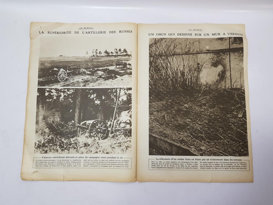 1. DÜNYA SAVAŞI 1916 TARİHLİ RİZE VE TRABZON HABERLİ LE MİROİR DERGİSİ