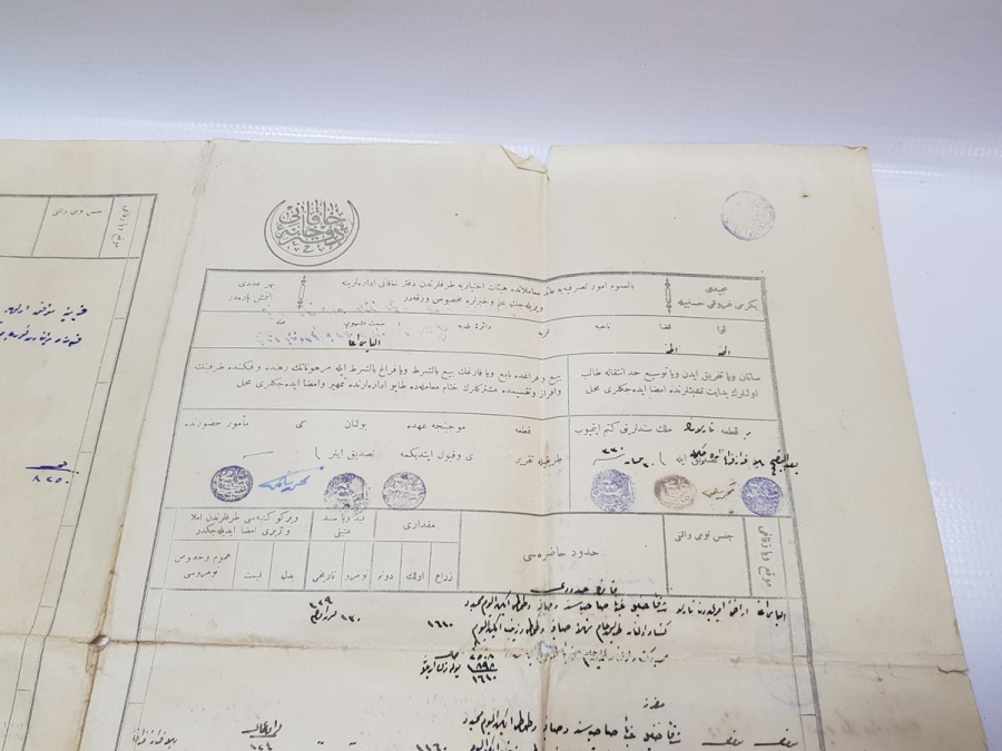 OSMANLICA TAPU SATIŞ BELGESİ