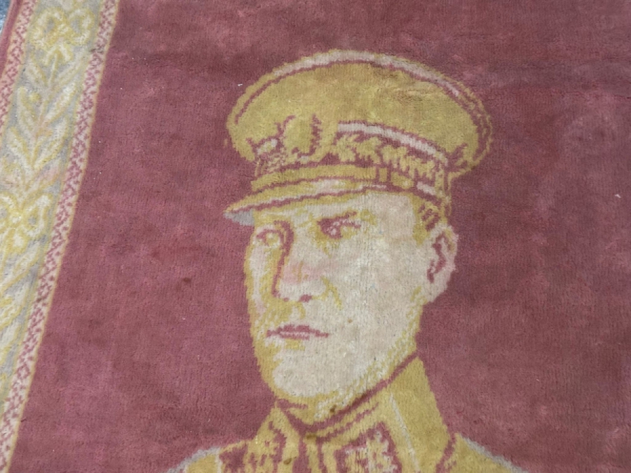 OSMANLICA HATIRA-İ CUMHURİYET YAZILI ÇOK NADİR ATATÜRK DUVAR HALISI