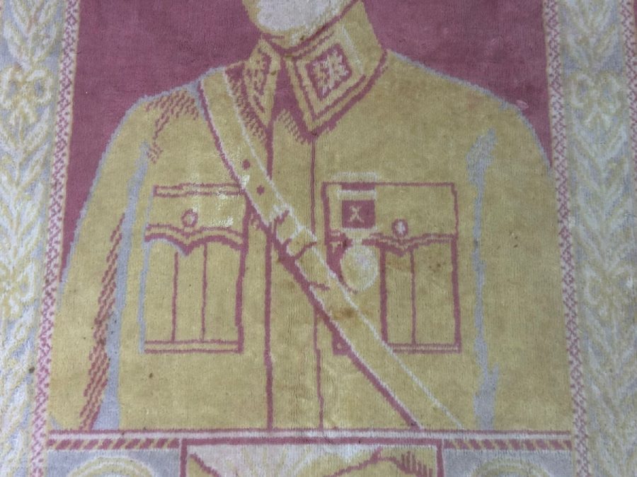 OSMANLICA HATIRA-İ CUMHURİYET YAZILI ÇOK NADİR ATATÜRK DUVAR HALISI