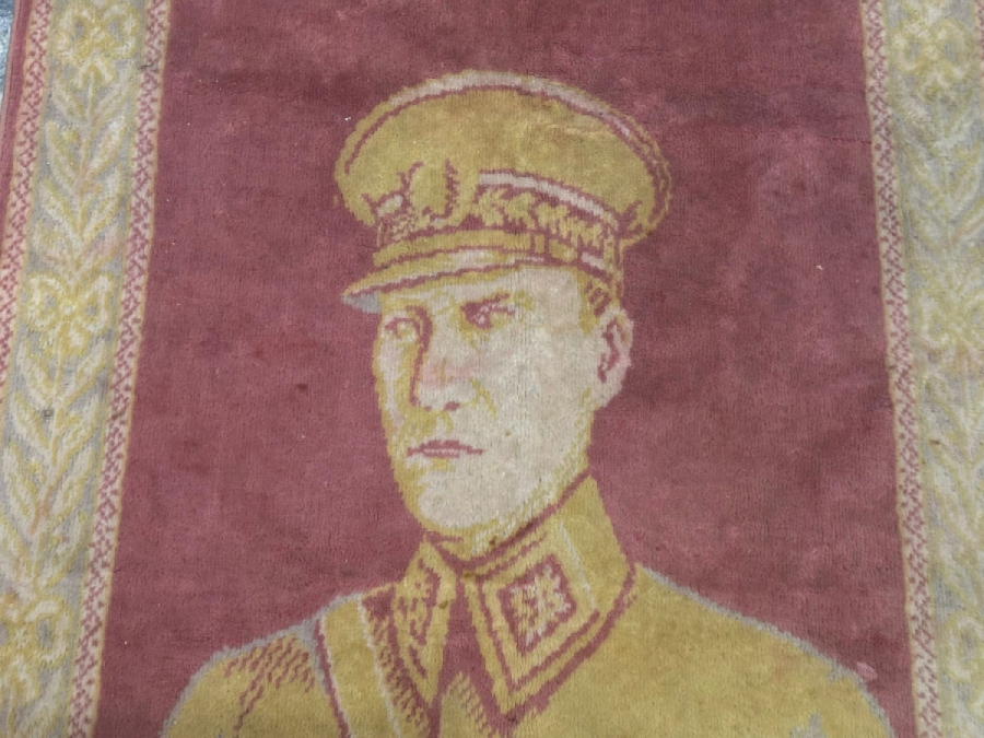 OSMANLICA HATIRA-İ CUMHURİYET YAZILI ÇOK NADİR ATATÜRK DUVAR HALISI