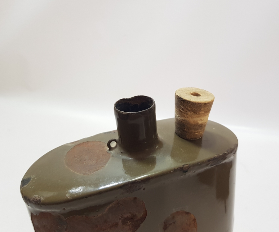 2. DÜNYA SAVAŞI DÖNEMİ 1941 TARİHLİ EMAYE ASKER MATARASI